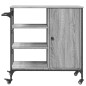 vidaXL Küchenwagen Grau Sonoma 87,5x38,5x84,5 cm Holzwerkstoff vidaXL Küchenwagen Grau Sonoma 87,5x38,5x84,5 cm Holzwerkstoff