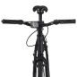 vidaXL Fahrrad mit Festem Gang Schwarz und Grün 700c 55 cm vidaXL Fahrrad mit Festem Gang Schwarz und Grün 700c 55 cm