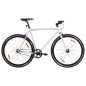 vidaXL Fahrrad mit Festem Gang Weiß und Schwarz 700c 59 cm vidaXL Fahrrad mit Festem Gang Weiß und Schwarz 700c 59 cm