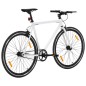 vidaXL Fahrrad mit Festem Gang Weiß und Schwarz 700c 59 cm vidaXL Fahrrad mit Festem Gang Weiß und Schwarz 700c 59 cm