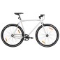 vidaXL Fahrrad mit Festem Gang Weiß und Schwarz 700c 51 cm vidaXL Fahrrad mit Festem Gang Weiß und Schwarz 700c 51 cm