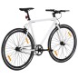 vidaXL Fahrrad mit Festem Gang Weiß und Schwarz 700c 51 cm vidaXL Fahrrad mit Festem Gang Weiß und Schwarz 700c 51 cm