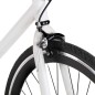 vidaXL Fahrrad mit Festem Gang Weiß und Schwarz 700c 51 cm vidaXL Fahrrad mit Festem Gang Weiß und Schwarz 700c 51 cm