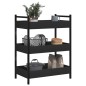 vidaXL Küchenwagen Schwarz 50x30x70 cm Holzwerkstoff vidaXL Küchenwagen Schwarz 50x30x70 cm Holzwerkstoff