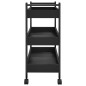 vidaXL Küchenwagen Schwarz 50x30x70 cm Holzwerkstoff vidaXL Küchenwagen Schwarz 50x30x70 cm Holzwerkstoff