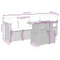 vidaXL 5-tlg. Garten-Sofagarnitur mit Kissen Schwarz Poly Rattan vidaXL 5-tlg. Garten-Sofagarnitur mit Kissen Schwarz Poly Rattan