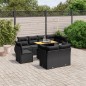 vidaXL 9-tlg. Garten-Sofagarnitur mit Kissen Schwarz Poly Rattan vidaXL 9-tlg. Garten-Sofagarnitur mit Kissen Schwarz Poly Rattan