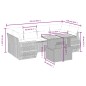vidaXL 7-tlg. Garten-Sofagarnitur mit Kissen Schwarz Poly Rattan vidaXL 7-tlg. Garten-Sofagarnitur mit Kissen Schwarz Poly Rattan
