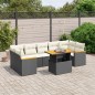 vidaXL 8-tlg. Garten-Sofagarnitur mit Kissen Schwarz Poly Rattan vidaXL 8-tlg. Garten-Sofagarnitur mit Kissen Schwarz Poly Rattan