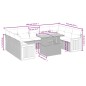 vidaXL 10-tlg. Garten-Sofagarnitur mit Kissen Schwarz Poly Rattan vidaXL 10-tlg. Garten-Sofagarnitur mit Kissen Schwarz Poly Rattan