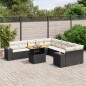vidaXL 11-tlg. Garten-Sofagarnitur mit Kissen Schwarz Poly Rattan vidaXL 11-tlg. Garten-Sofagarnitur mit Kissen Schwarz Poly Rattan