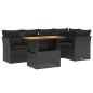 vidaXL 5-tlg. Garten-Sofagarnitur mit Kissen Schwarz Poly Rattan vidaXL 5-tlg. Garten-Sofagarnitur mit Kissen Schwarz Poly Rattan