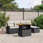 vidaXL 6-tlg. Garten-Sofagarnitur mit Kissen Schwarz Poly Rattan vidaXL 6-tlg. Garten-Sofagarnitur mit Kissen Schwarz Poly Rattan
