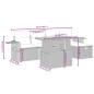 vidaXL 6-tlg. Garten-Sofagarnitur mit Kissen Schwarz Poly Rattan vidaXL 6-tlg. Garten-Sofagarnitur mit Kissen Schwarz Poly Rattan