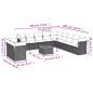 vidaXL 12-tlg. Garten-Sofagarnitur mit Kissen Grau Poly Rattan vidaXL 12-tlg. Garten-Sofagarnitur mit Kissen Grau Poly Rattan