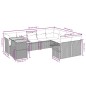 vidaXL 10-tlg. Garten-Sofagarnitur mit Kissen Schwarz Poly Rattan vidaXL 10-tlg. Garten-Sofagarnitur mit Kissen Schwarz Poly Rattan