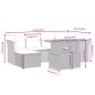 vidaXL 7-tlg. Garten-Sofagarnitur mit Kissen Schwarz Poly Rattan vidaXL 7-tlg. Garten-Sofagarnitur mit Kissen Schwarz Poly Rattan