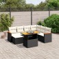 vidaXL 8-tlg. Garten-Sofagarnitur mit Kissen Schwarz Poly Rattan vidaXL 8-tlg. Garten-Sofagarnitur mit Kissen Schwarz Poly Rattan