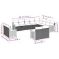 vidaXL 13-tlg. Garten-Sofagarnitur mit Kissen Schwarz Poly Rattan vidaXL 13-tlg. Garten-Sofagarnitur mit Kissen Schwarz Poly Rattan