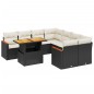 vidaXL 9-tlg. Garten-Sofagarnitur mit Kissen Schwarz Poly Rattan vidaXL 9-tlg. Garten-Sofagarnitur mit Kissen Schwarz Poly Rattan