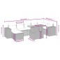 vidaXL 8-tlg. Garten-Sofagarnitur mit Kissen Schwarz Poly Rattan vidaXL 8-tlg. Garten-Sofagarnitur mit Kissen Schwarz Poly Rattan
