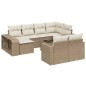vidaXL 11-tlg. Garten-Sofagarnitur mit Kissen Beige Poly Rattan vidaXL 11-tlg. Garten-Sofagarnitur mit Kissen Beige Poly Rattan