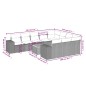 vidaXL 11-tlg. Garten-Sofagarnitur mit Kissen Beige Poly Rattan vidaXL 11-tlg. Garten-Sofagarnitur mit Kissen Beige Poly Rattan
