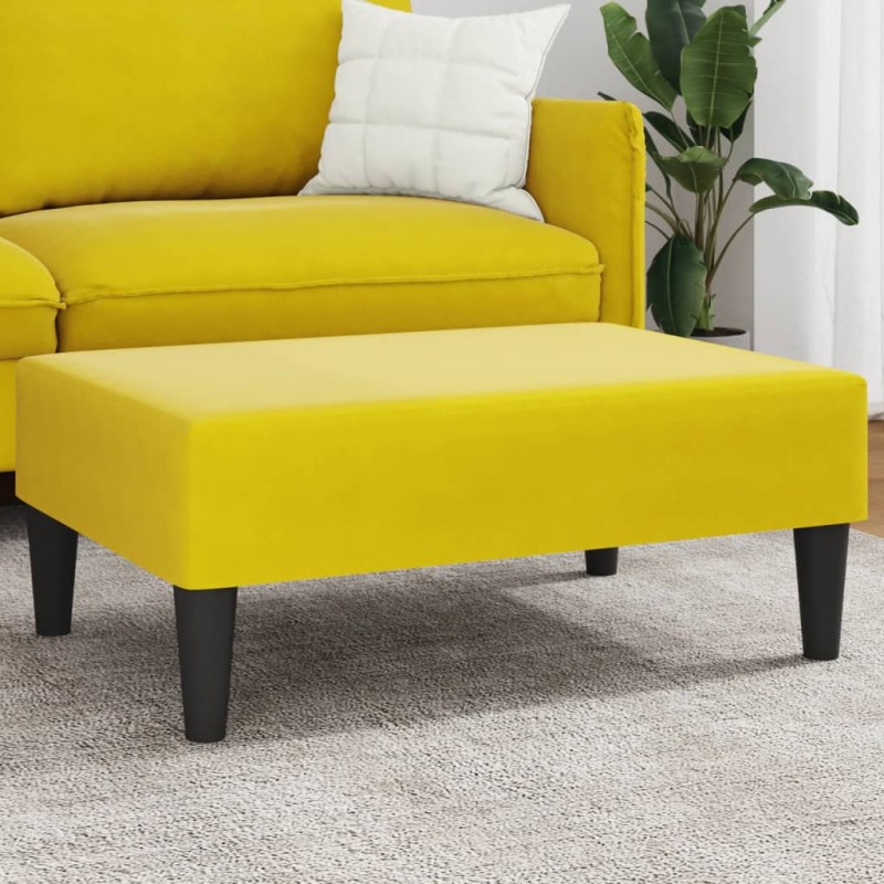vidaXL Fußhocker Gelb 77x55x31 cm Samt vidaXL Fußhocker Gelb 77x55x31 cm Samt