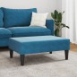 vidaXL Fußhocker Blau 77x55x31 cm Samt vidaXL Fußhocker Blau 77x55x31 cm Samt