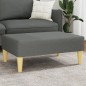 vidaXL Fußhocker Dunkelgrau 77x55x31 cm Stoff vidaXL Fußhocker Dunkelgrau 77x55x31 cm Stoff