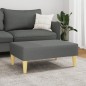 vidaXL Fußhocker Dunkelgrau 77x55x31 cm Stoff vidaXL Fußhocker Dunkelgrau 77x55x31 cm Stoff