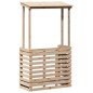 vidaXL Gartenbar mit Dach 112,5x57x195,5 cm Massivholz Kiefer vidaXL Gartenbar mit Dach 112,5x57x195,5 cm Massivholz Kiefer