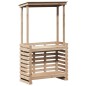vidaXL Gartenbar mit Dach 112,5x57x195,5 cm Massivholz Kiefer vidaXL Gartenbar mit Dach 112,5x57x195,5 cm Massivholz Kiefer
