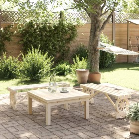 vidaXL Gartenbänke 2 Stk. Massivholz Tanne