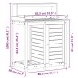 vidaXL Pflanztisch mit Ablagen 82,5x50x109,5 cm Massivholz Douglasie vidaXL Pflanztisch mit Ablagen 82,5x50x109,5 cm Massivholz Douglasie