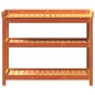 vidaXL Pflanztisch mit Ablagen Braun 108x45x86,5 cm Massivholz Kiefer vidaXL Pflanztisch mit Ablagen Braun 108x45x86,5 cm Massivholz Kiefer
