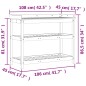 vidaXL Pflanztisch mit Ablagen Braun 108x45x86,5 cm Massivholz Kiefer vidaXL Pflanztisch mit Ablagen Braun 108x45x86,5 cm Massivholz Kiefer