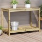 vidaXL Pflanztisch mit Ablage 108x50x75 cm Imprägniertes Kiefernholz vidaXL Pflanztisch mit Ablage 108x50x75 cm Imprägniertes Kiefernholz