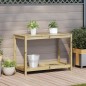 vidaXL Pflanztisch mit Ablage 108x50x75 cm Imprägniertes Kiefernholz vidaXL Pflanztisch mit Ablage 108x50x75 cm Imprägniertes Kiefernholz