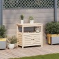 vidaXL Pflanztisch mit Ablagen 82,5x45x81 cm Massivholz Kiefer vidaXL Pflanztisch mit Ablagen 82,5x45x81 cm Massivholz Kiefer