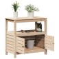vidaXL Pflanztisch mit Ablagen 82,5x45x81 cm Massivholz Kiefer vidaXL Pflanztisch mit Ablagen 82,5x45x81 cm Massivholz Kiefer