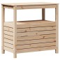 vidaXL Pflanztisch mit Ablagen 82,5x45x81 cm Massivholz Kiefer vidaXL Pflanztisch mit Ablagen 82,5x45x81 cm Massivholz Kiefer