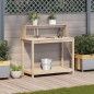 vidaXL Pflanztisch mit Ablagen 108x50x109,5 cm Massivholz Kiefer vidaXL Pflanztisch mit Ablagen 108x50x109,5 cm Massivholz Kiefer