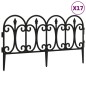 vidaXL Rasenkanten 17 Stk. Schwarz 10 m PP vidaXL Rasenkanten 17 Stk. Schwarz 10 m PP