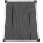 vidaXL Garten-Duschwanne WPC Edelstahl 80 x 62 cm Grau vidaXL Garten-Duschwanne WPC Edelstahl 80 x 62 cm Grau