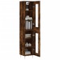 Highboard Räuchereiche 34,5x34x180 cm Holzwerkstoff Highboard Räuchereiche 34,5x34x180 cm Holzwerkstoff
