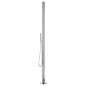 vidaXL Gartendusche mit Grauer Bodenplatte 225 cm Edelstahl vidaXL Gartendusche mit Grauer Bodenplatte 225 cm Edelstahl