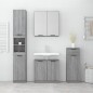 vidaXL 4-tlg. Badmöbel-Set Grau Sonoma Holzwerkstoff vidaXL 4-tlg. Badmöbel-Set Grau Sonoma Holzwerkstoff