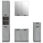 vidaXL 4-tlg. Badmöbel-Set Grau Sonoma Holzwerkstoff vidaXL 4-tlg. Badmöbel-Set Grau Sonoma Holzwerkstoff