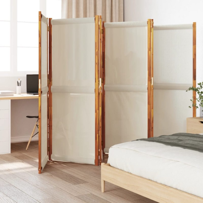 vidaXL 6-tlg. Paravent Hellgrau 420x180 cm vidaXL 6-tlg. Paravent Hellgrau 420x180 cm
